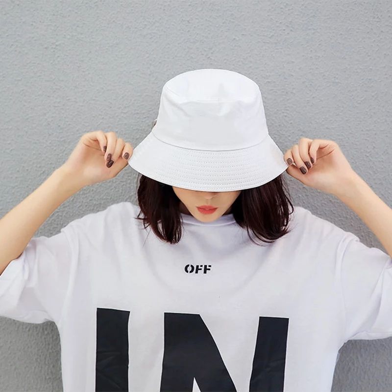 Summer Unisex Plain Bucket Hat For Men And Women
