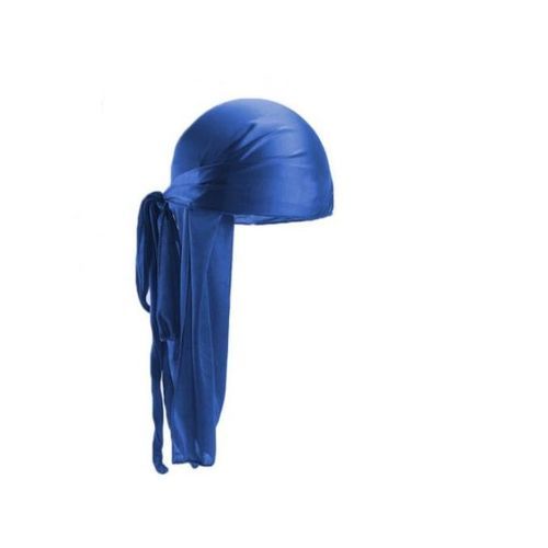Luxury Plain Silk Durag - Royal Blue