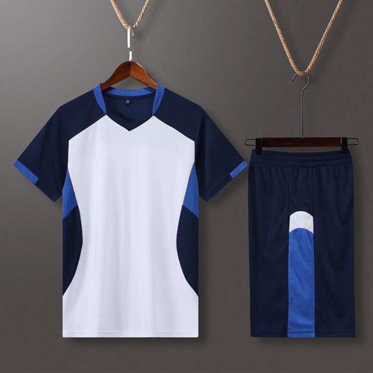 （）Short Sleeve Volleyball Uniform Men Volleyball Shirt Pocket Shorts Kit Training Wear Volleyball