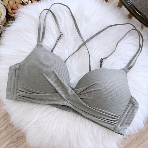1 Pcs Victorian Lingerie Secret Women Bra Seamless Deep V Gathered Without Rims