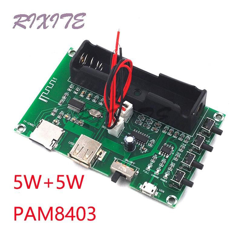 PAM8403 Bluetooth Amplifier Audio Board 5W*2 Lithium