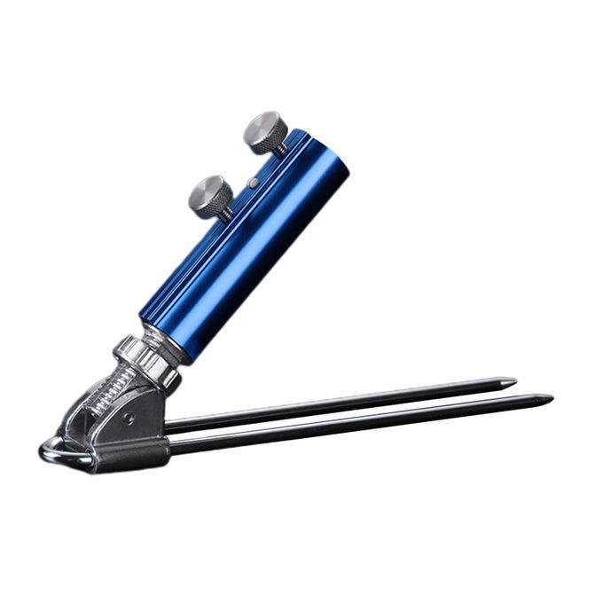 Sturdy Ground Rod Holder Stand Anti-Scratch Fish Pole Blue