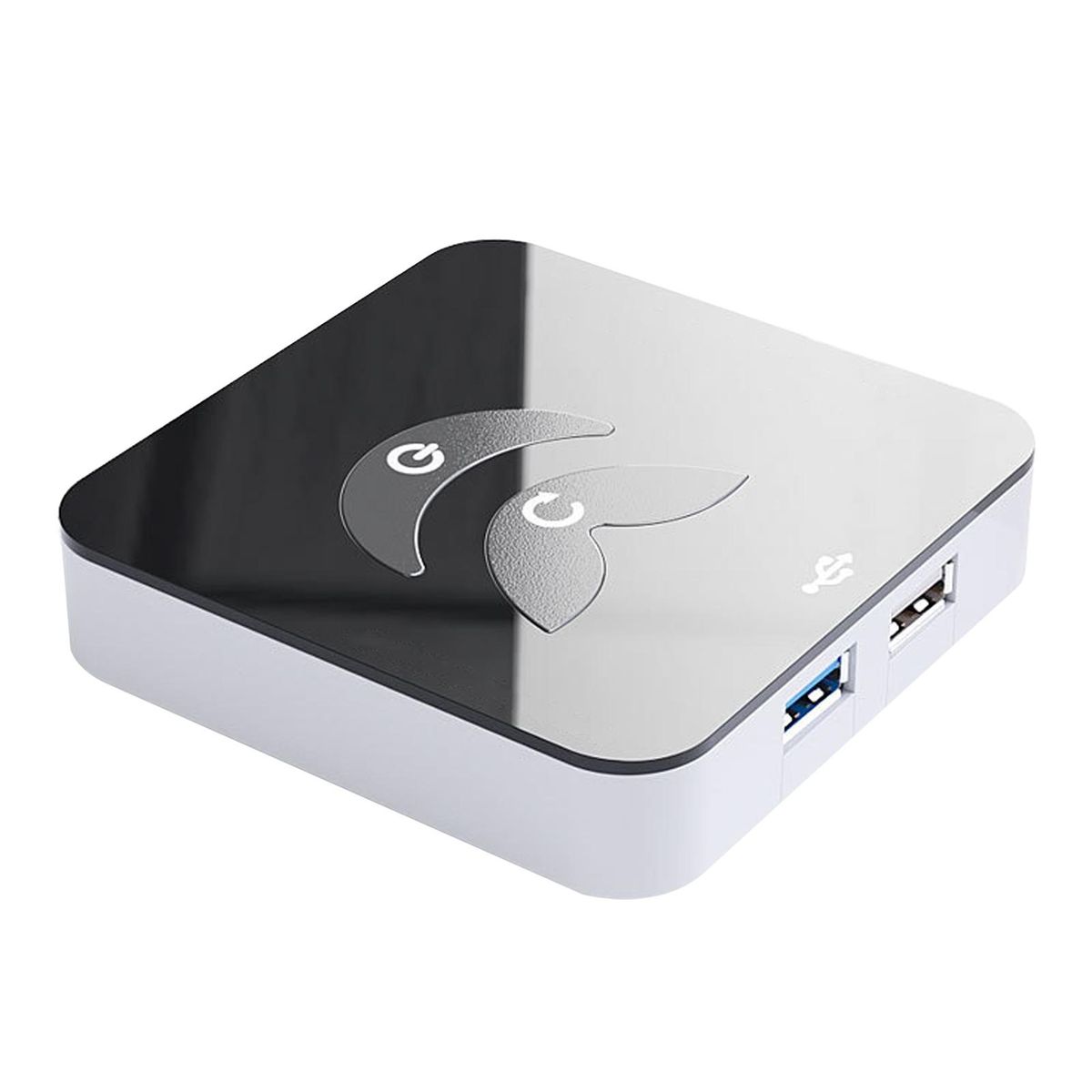 Desktop Switch with Power Button Universal Desktop Power for Pc Black