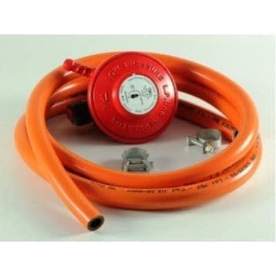 Gas Regulator + 3 Yards Of Hose+ 3 Yards Of Hose - Orange