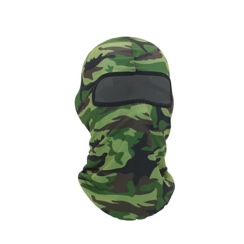 Cover Face Mask - Camouflage Army Green