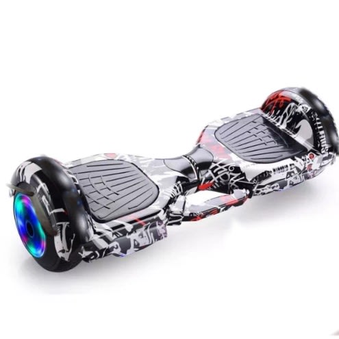 Bluetooth White Graffiti Hoverboard Scooter