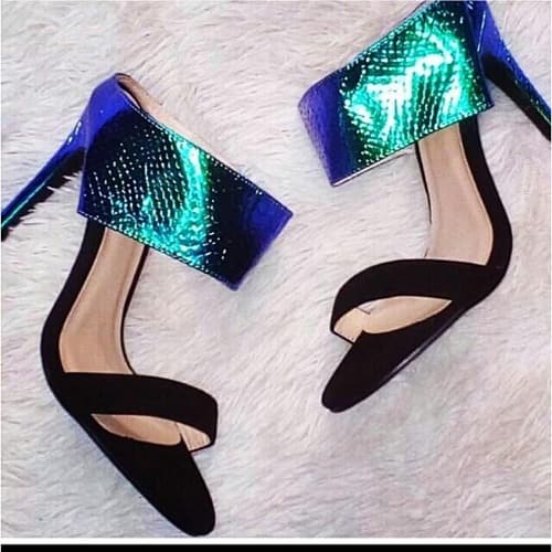 Heeled Slippers - Multicolour