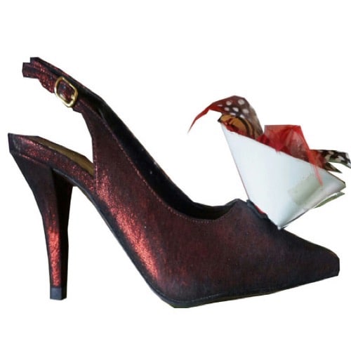 Women's Nora Slingback Pump - Cherry Metal