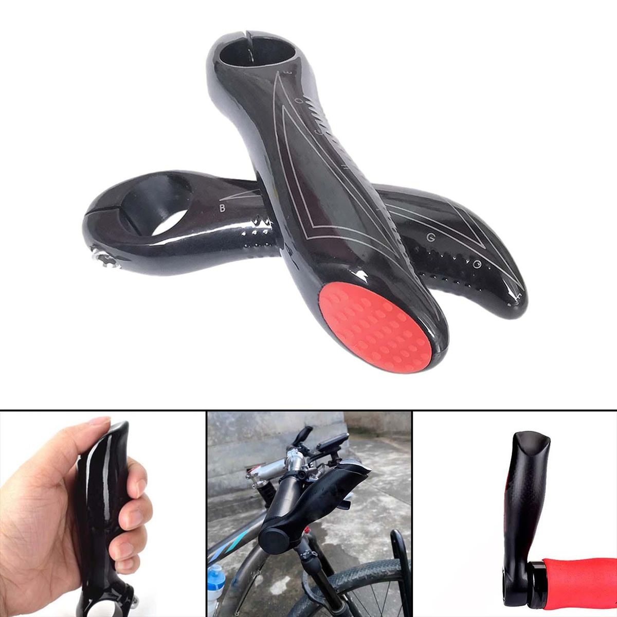 Handlebar Extend For Mountain Bike, Flat Bar Red