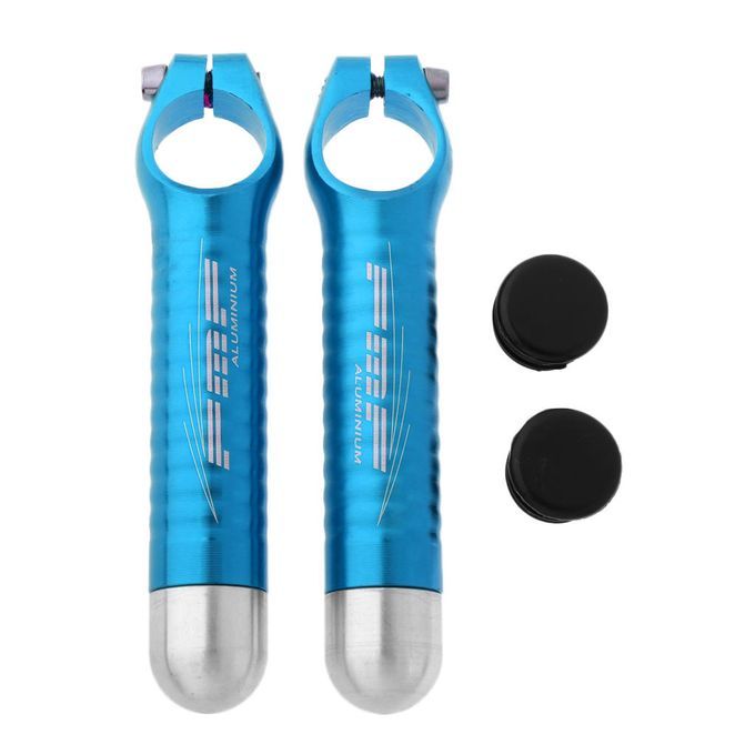 1 Pair Aluminum Handlebar Bar End Grips For Mountain MTB Bicycle Blue