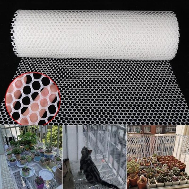Net Home Balcony Protective Net Anti-fall Fence Room Window Divide Children Stealth-Cable Tie 50PCS