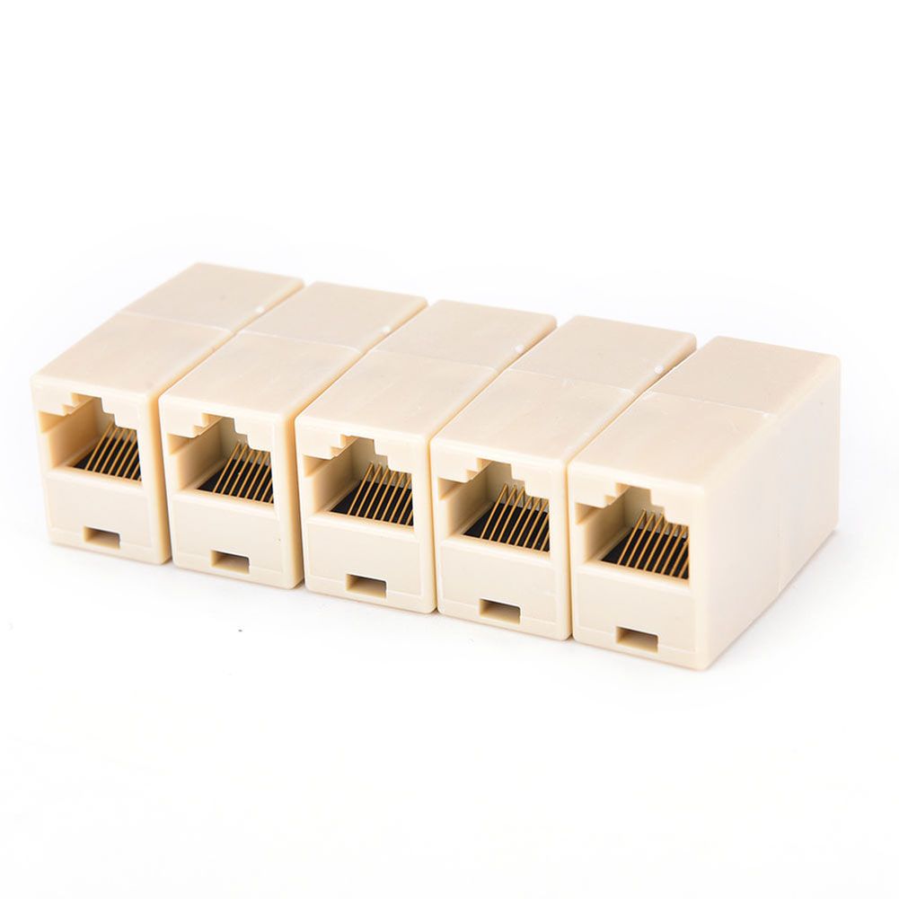 5Pcs LAN Ethernet Network RJ45 Splitter Plug Adapter Cable