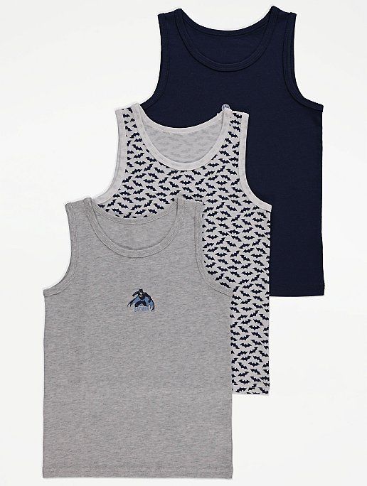 DC Comics Batman Vest Tops 3 Pack