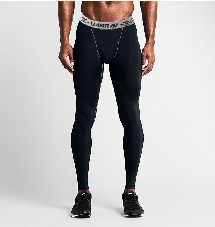 Sports Fitness Pants Men's Compression Elastic Running Basketball Training Bottoming Quick-drying Sports Tights
