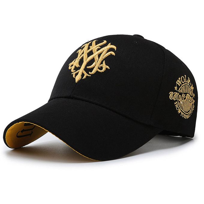 Embroidered Letters Baseball Cap Visor Sports Cap Men's Fashion Cap