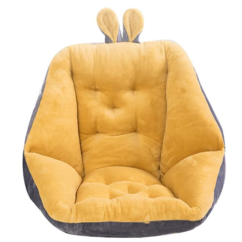 Office Chair Backrest Cushion Thicken Plush Warm Dining Chair