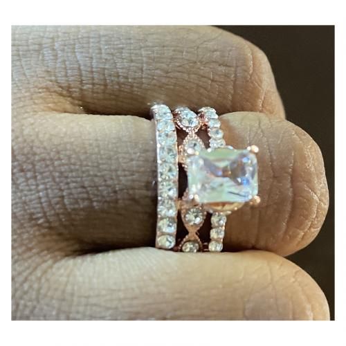 Diamond Rose Gold Engagement Ring For Women