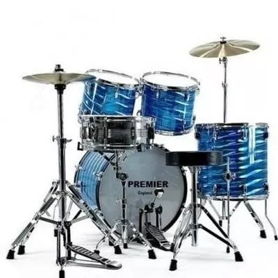 Drum Set - 5-piece - Laser Blue