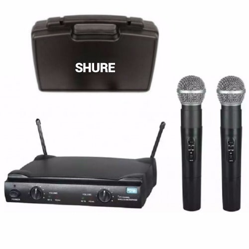 Wireless Microphone with 2 Mics and Black Box - The Vocal Artist