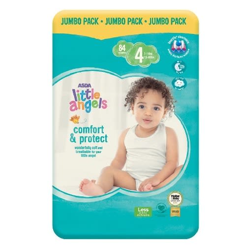 Little Angels Diapers - Size 4 - 84 Count