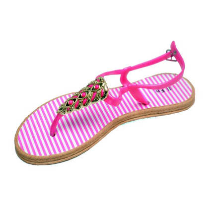 Striped Sandal - Pink