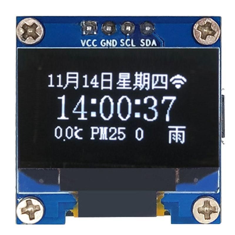 ESP8266 WiFi Clock Module 0.96 Inch OLED LCD Screen Display