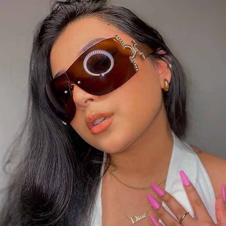 Barbie Y2K  Sunglasses  - Brown