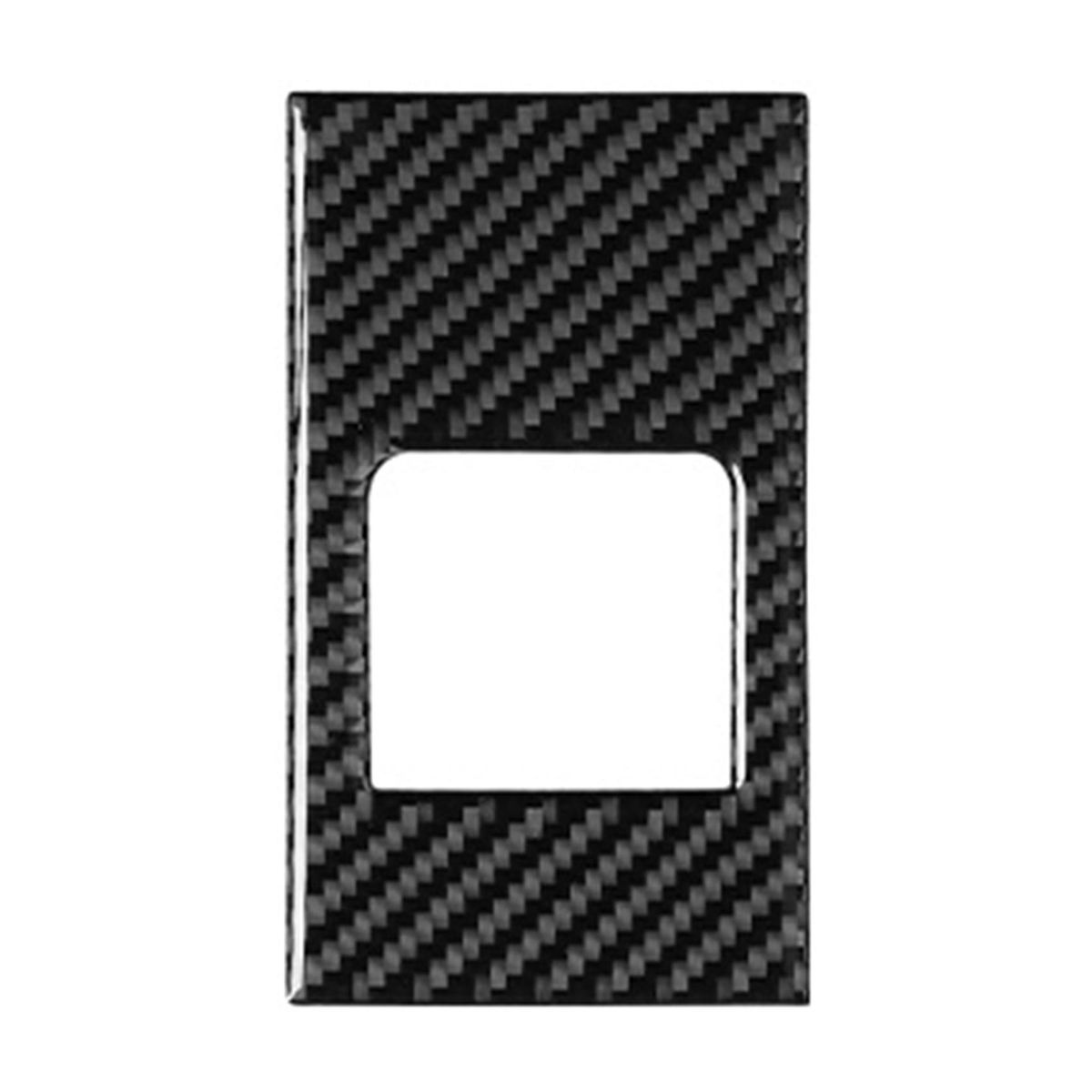 Car Carbon Fiber Cover Trim Rear Seat Adjust Button Cover Sticker Trim for -Porsche Panamera 2010-2016
