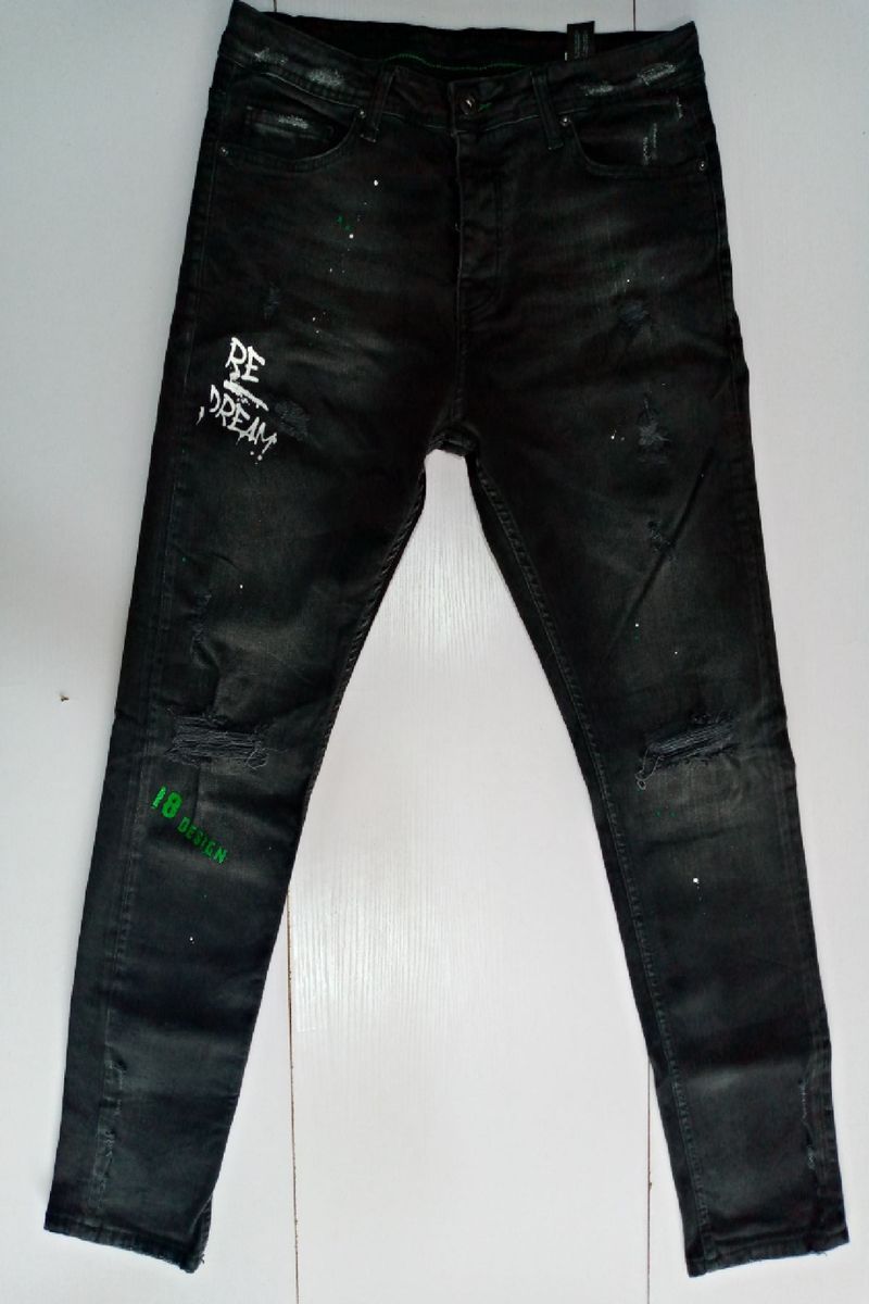Men Stock Jeans - Turkey Jeans For Men -Black
