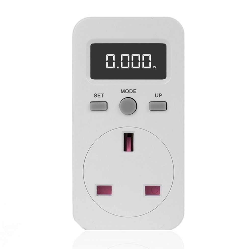 Nashone Wattmeter 220V AC EU Digital LCD Power Meter Wattmeter Soquete Medidor De Energia Kwh FR EU Voltage Meter Energy Meter