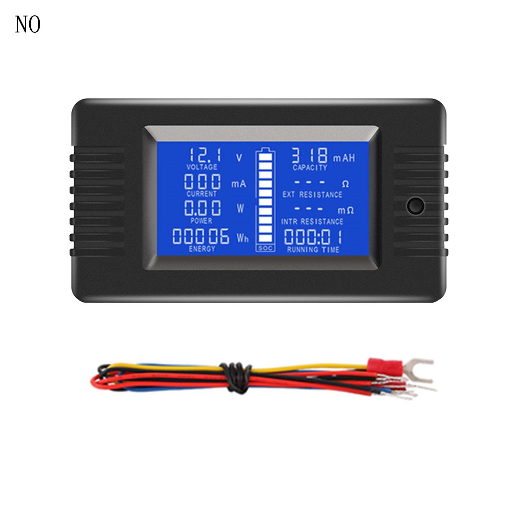 VAT1100 100V 100A Wireless Ammeter Voltmeter Battery Capacity Monitoring Coulomb Counter 12V 24V 48V Color Screen Meter