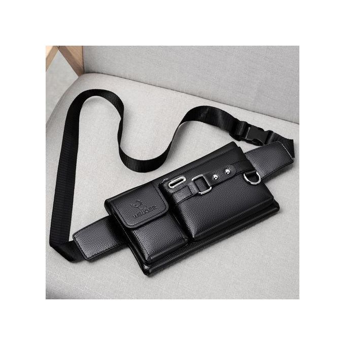 Multipurpose Leather Crossbag With Multiple Compartment