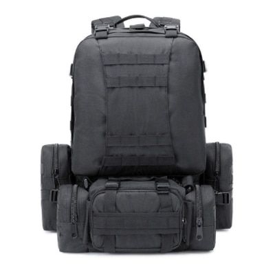 50L Tactical Backpack Men's Ary Backpack 4 In 1 Molle Sport