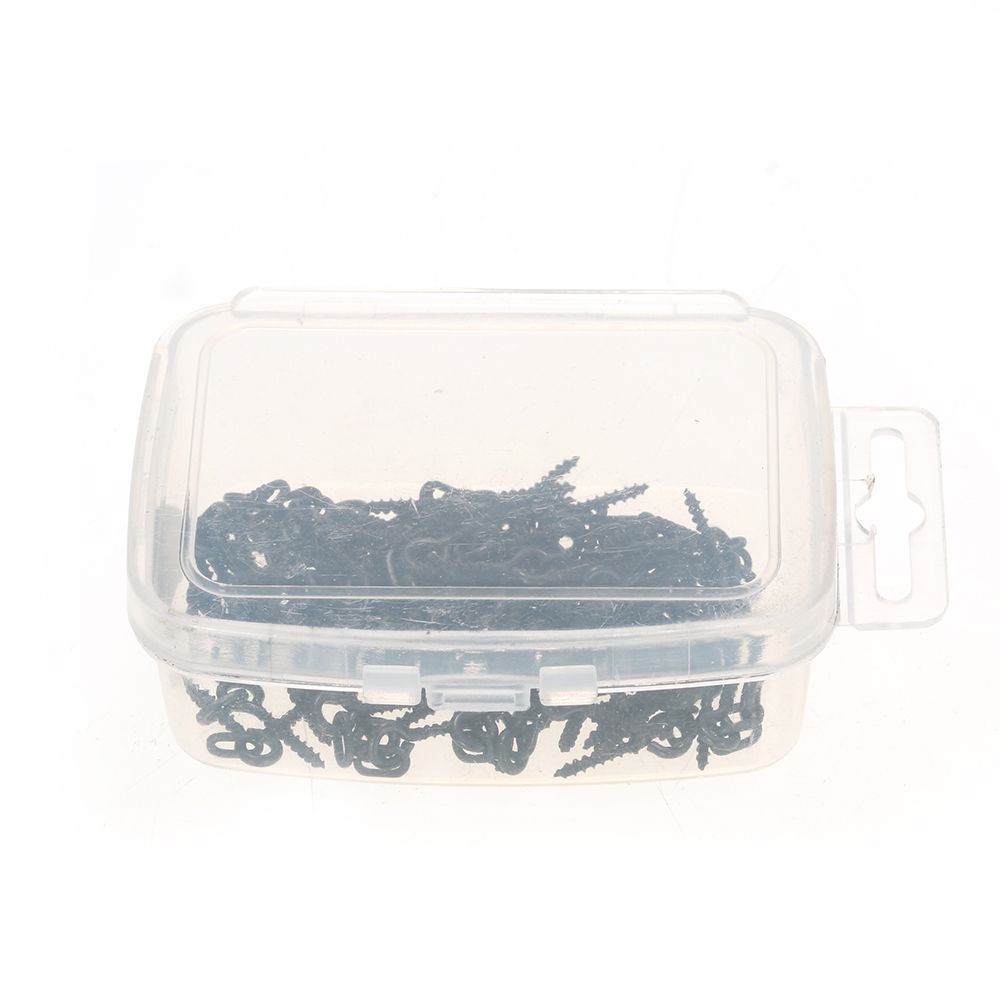 100pcs 14mm Boilies Bait Screws With Oval Link Loops Swivel