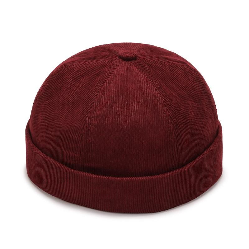 Vintage Docker Cap Brimless Hat Breathable Beanie Hats Cotton Retro Adjustable Literary Landlord Sailor Cap Women Hip Hop Hat