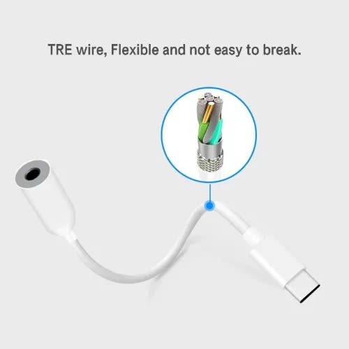 Type C To 3.5mm Jack Headphone Cable Audio Aux Cable Adapter - device