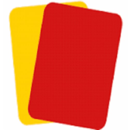 2Pcs In A Set Football Yellow And Red Card