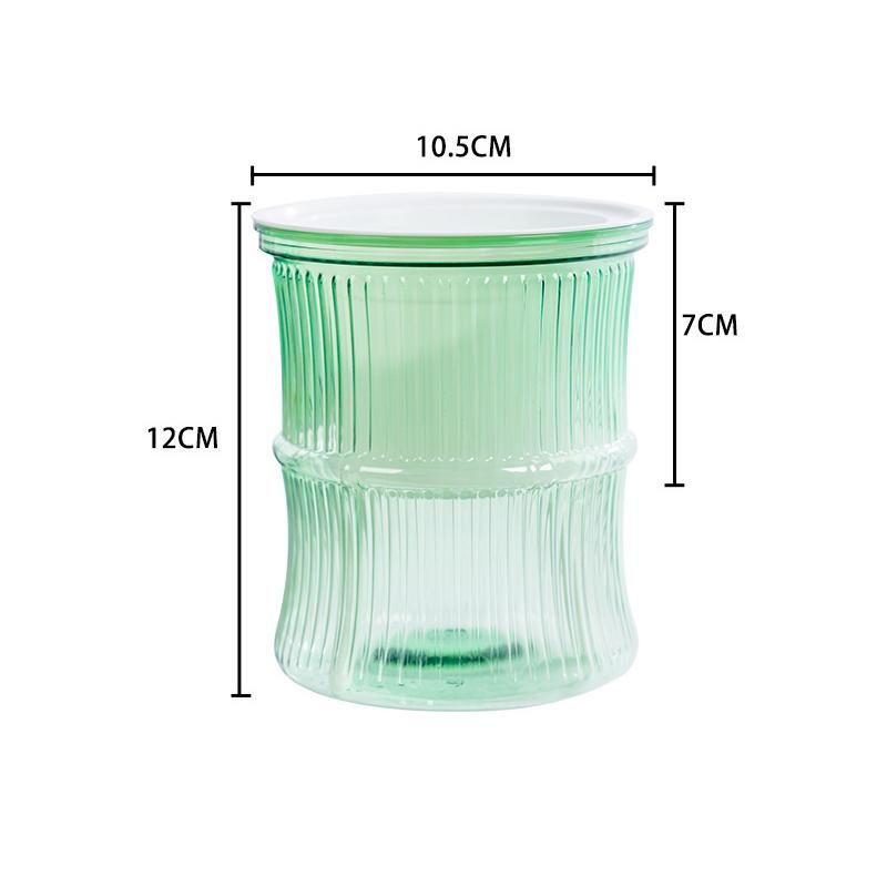 Mini Hydroponic Transparent Plastic Flower Pot Simulated Gl Plant Flower Vase Resin Decorative Plant Pot Colorful Bottle