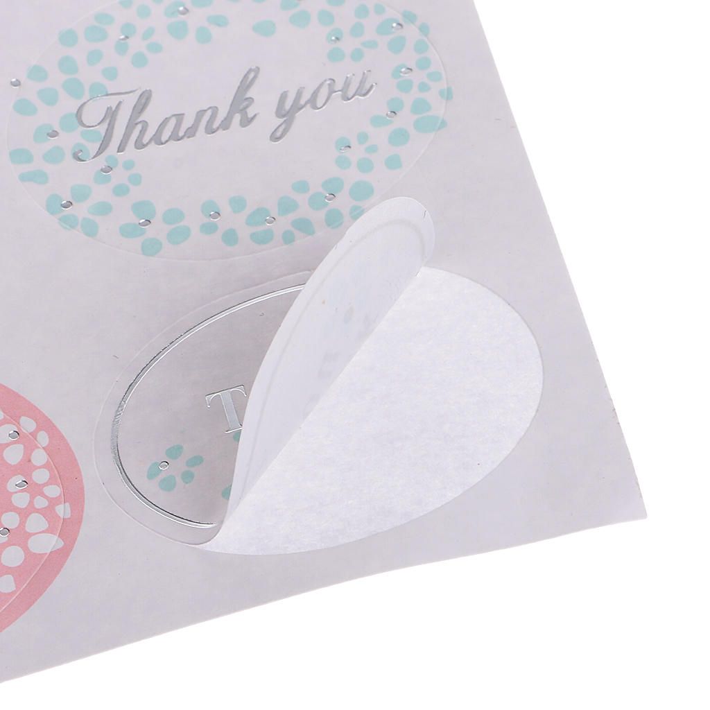 10 Sheets Labels Thank You Stickers Seals Bakery Wedding Decor Tags