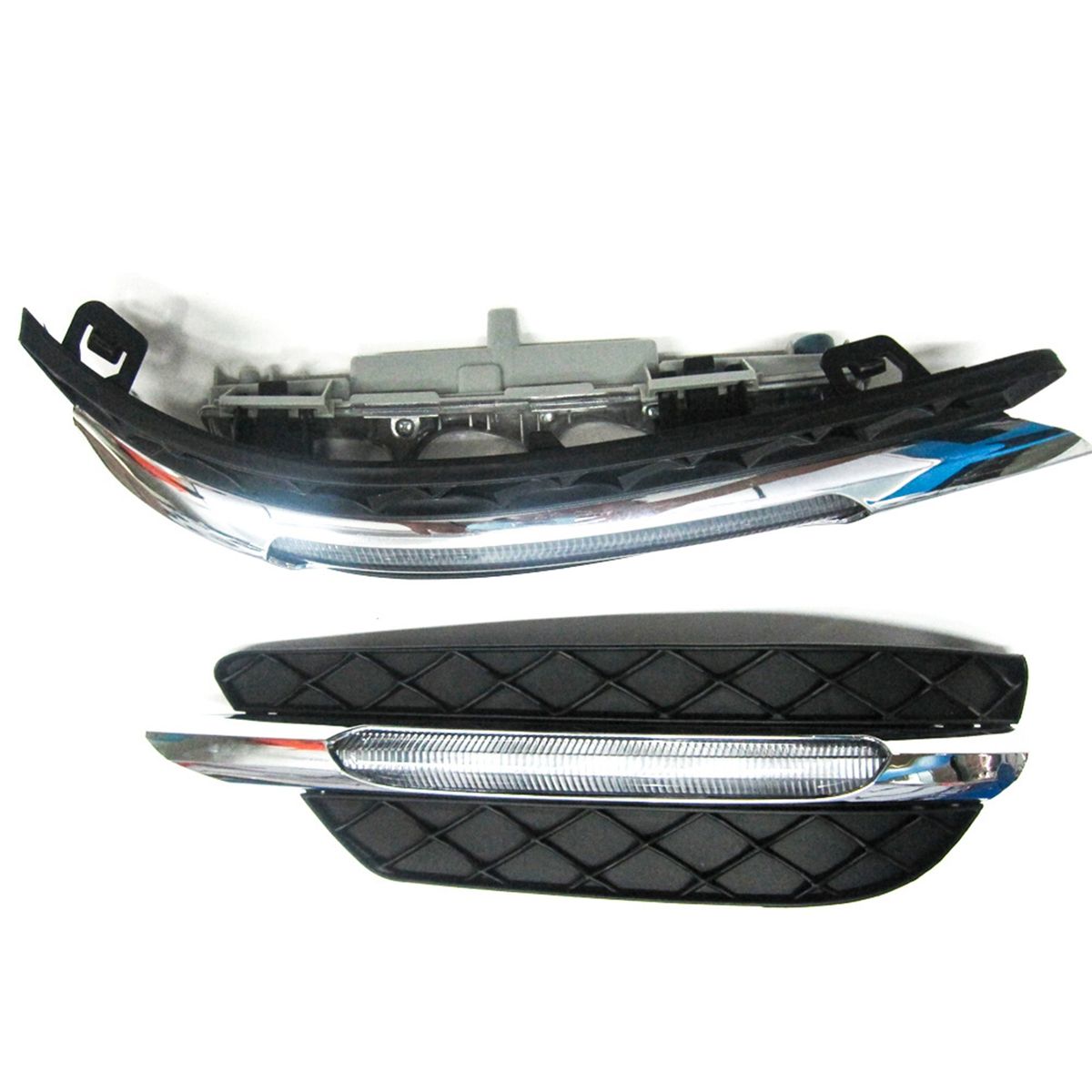 2Pcs Daytime Running Light Super Bright Waterproof-Black