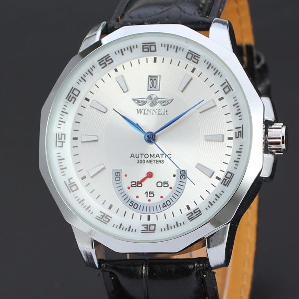 HIgh Quality Leather Calendar Automatic Watch Clock Men Sports Watches