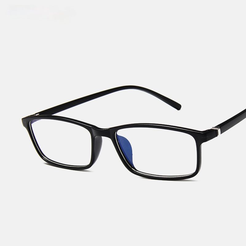 (matte Black)Plain Clear Eyeglasses Anti Blue Light Glasses For Computer Black