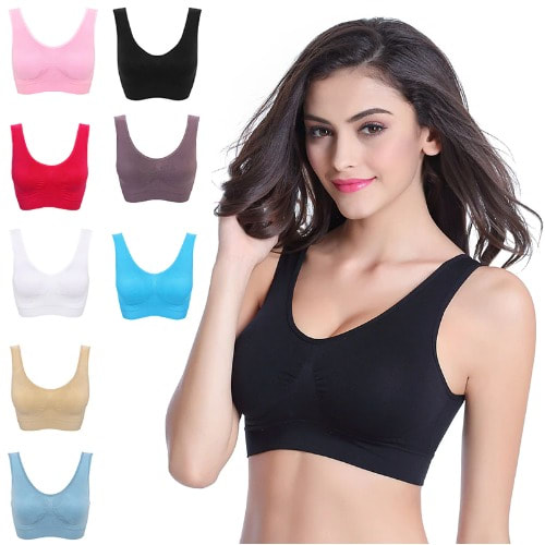 Seamless Padded Top Bra - 8 Pieces