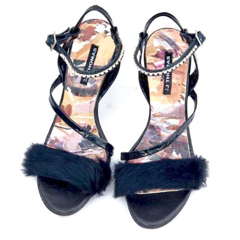 Fur Leather Sandals