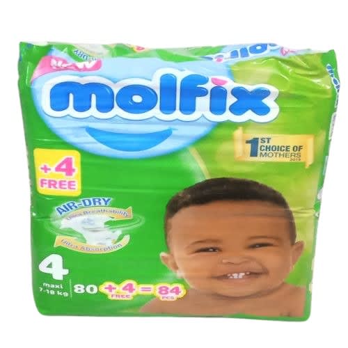 Air - Dry Ultra Breathability & Absorption 4 - Maxi - 7 - 18kg - 80 + 4 = 84