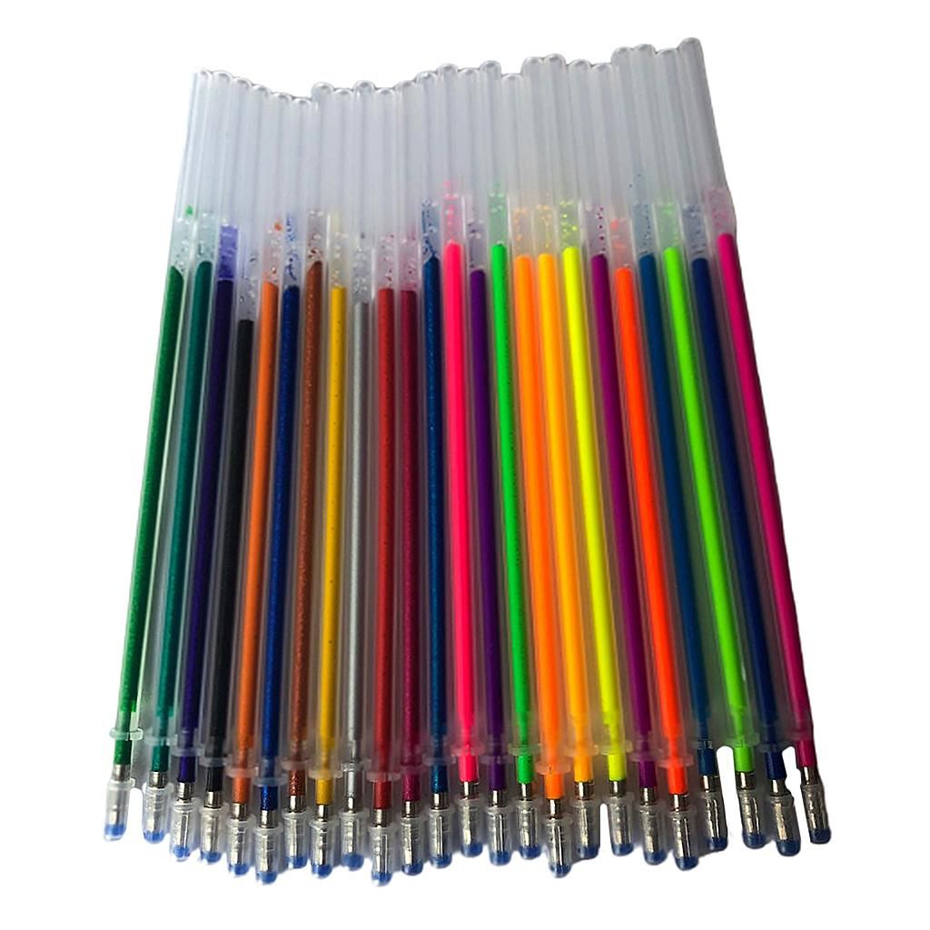 24 Colors Glitter  Pen Refills,  Pen Ink Refills For Glitter,