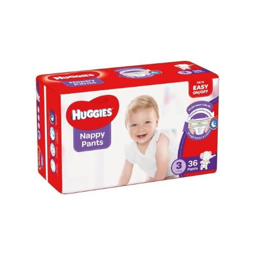 Nappy Pants Size 3-7 - 12KG - 36 x 4Packs