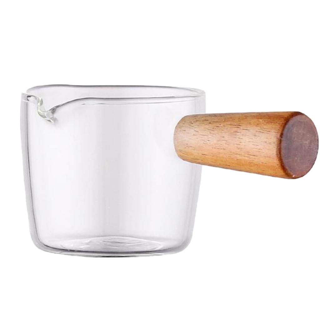 High Borosilicate Glass Milk Pot Heat-Resistant Saucepan Sauce 100ml