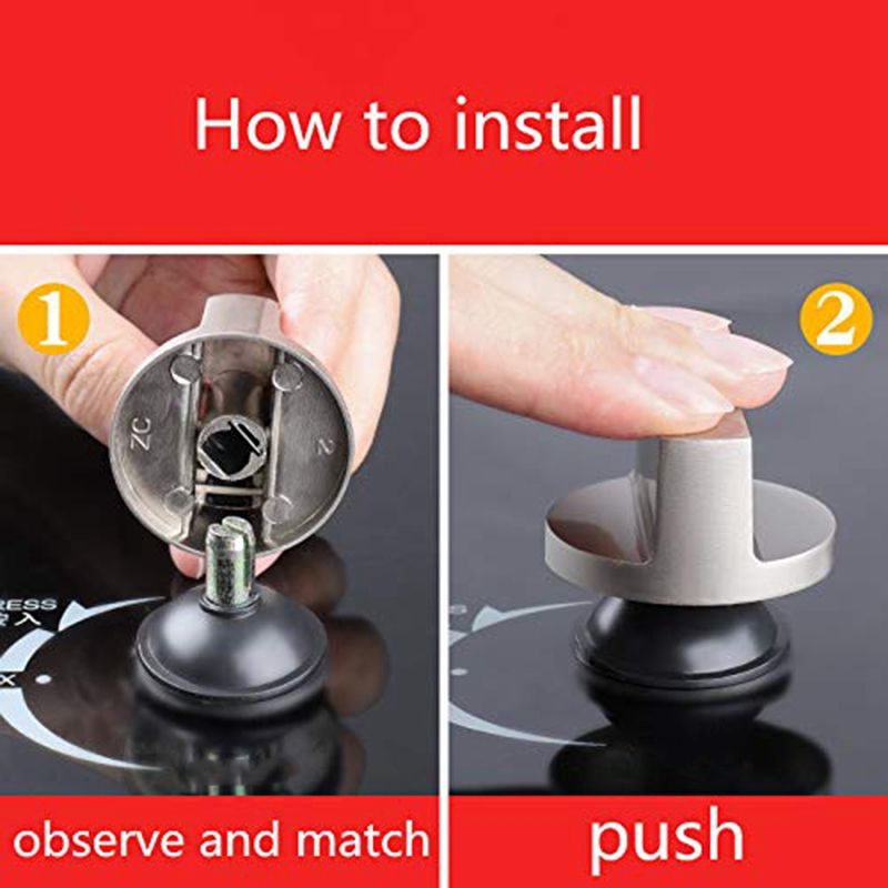 Stove Handle, 6mm Zinc Alloy Control Knob Oven Switch