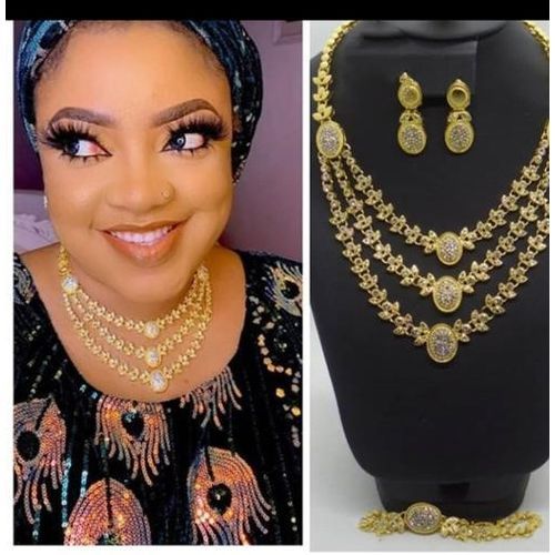 Charm Gold Jewelry Set For Women